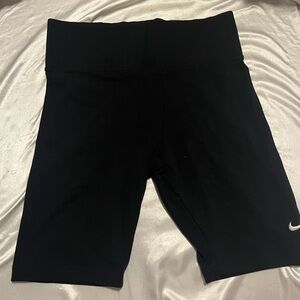 Nike Black Athletic Shorts With Thick Waist Band